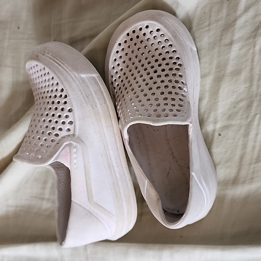 White Plastic Shoes